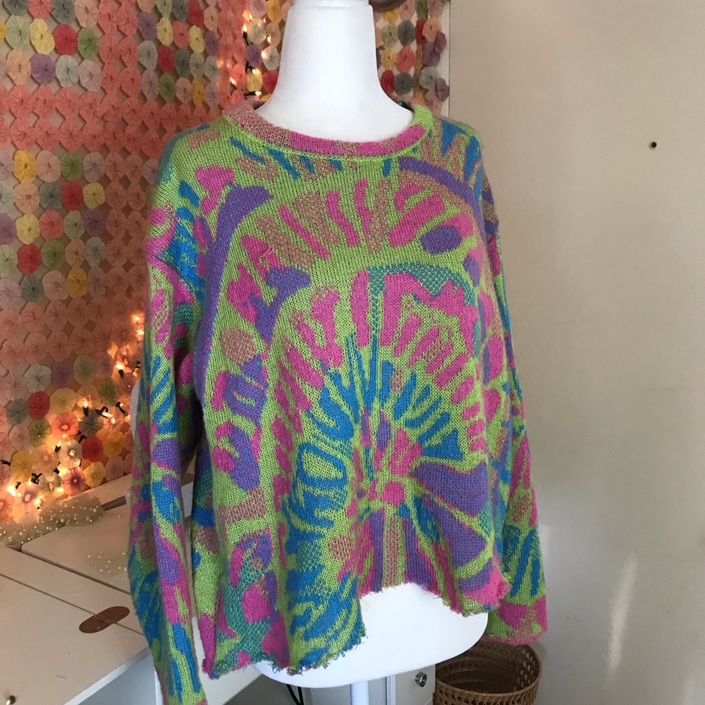 Tye-dye style sweater